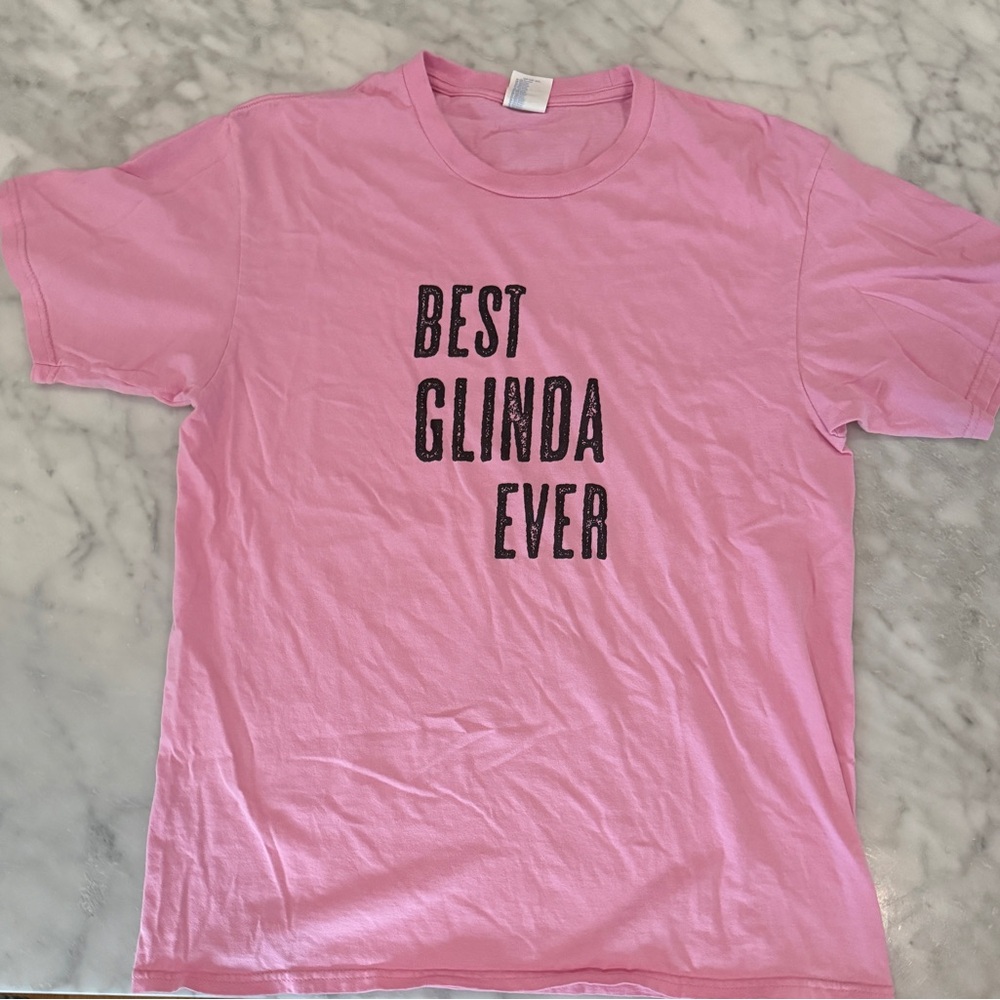 Pink Graphic Tee with Bold Text